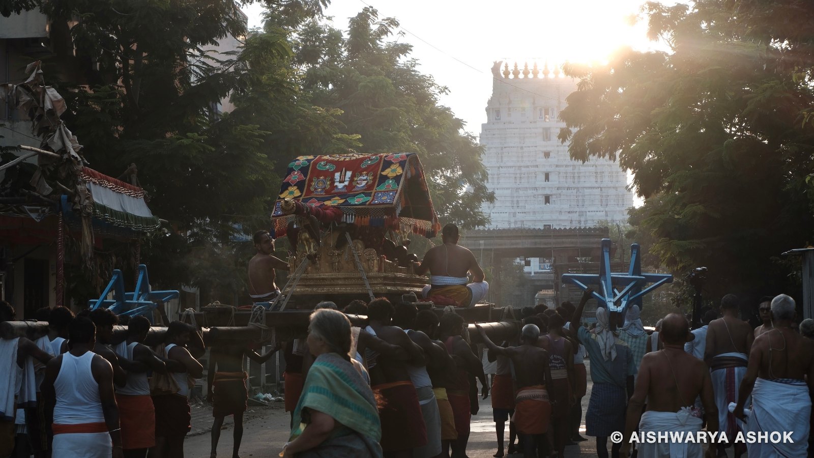 Temple car procession